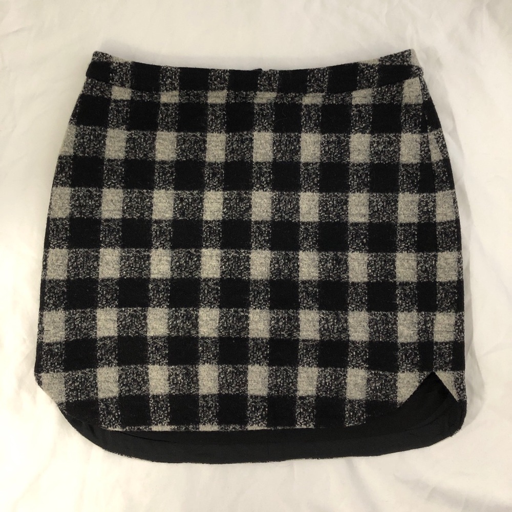 Madewell plaid skirt